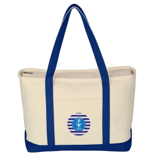 Large Starboard Cotton Canvas Tote Bag