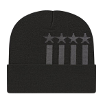 Stars & Stripes Knit Cap with Cuff