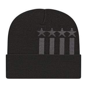 Stars & Stripes Knit Cap with Cuff