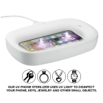 UV Phone Sanitizer with Wireless Charging Pad