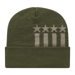 Stars & Stripes Knit Cap with Cuff