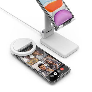 Zoom Kit Wireless Phone Charging stand and Ring Light